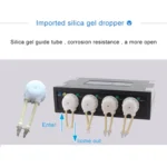 Jebao DP-4 7.5W Auto Dosing Pump Peristalsis Pump 4-Channel Dosing Aquarium Tank Coral Reef Automatic Feeder Liquid Dispenser, US Plug - Image 5