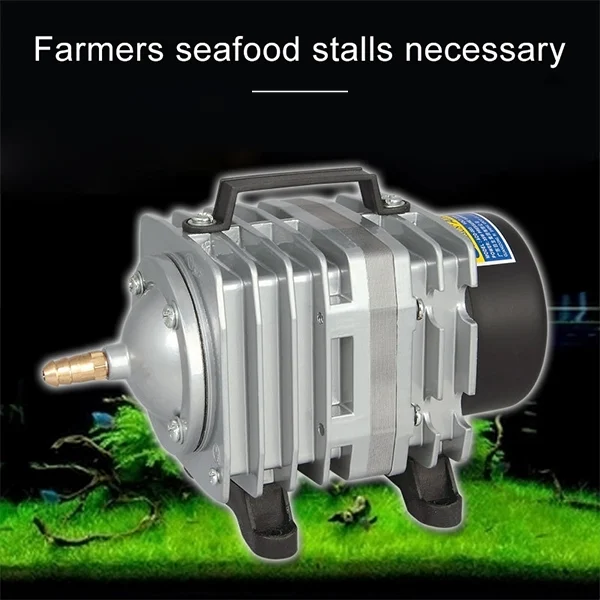 HC0659_5.webp ACO-006 80W 88L/Min Electromagnetic Air Pump Compressor Seafood Fish Tank Increase Oxygen Air Flow Spliter, US Plug - Image 6