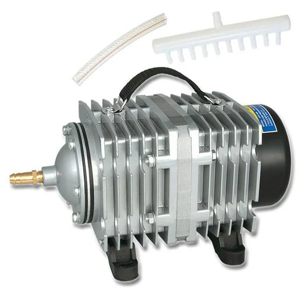 HC0660.webp ACO-008 120W 110L/Min Electromagnetic Air Pump Compressor Seafood Fish Tank Increase Oxygen Air Flow Spliter, US Plug - Image 1