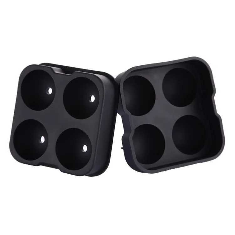 HC0718_1.webp Ball Shape 4-Grid Silicone Ice Cube Mold - Image 2