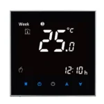 BHT-2001 3A Load Water Heating Type LCD Digital Heating Room Thermostat, Display Clock / Temperature / Time / Week / Heat etc.