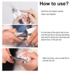 Pet Nail Clippers and Polisher Set, Size: Small - Image 7