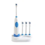 2W Creative Household Waterproof Rotary Electric Toothbrush Set with 4 Replacement Brush Heads & Base, 8500 Revolutions Per Minute - Image 3