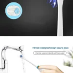 2W Creative Household Waterproof Rotary Electric Toothbrush Set with 4 Replacement Brush Heads & Base, 8500 Revolutions Per Minute - Image 9