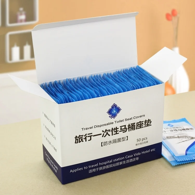 HC0846_1.webp 50 PCS Travel Disposable Toilet Seat Cover Mat Toilet Paper Pad - Image 2