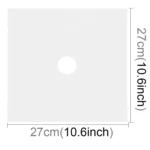 4 PCS Gas Furnace Surface Ultra-thin Fibre Material Stovetop Protective Cleaning Pad, Size: 27*27 cm (Silver) - Image 2