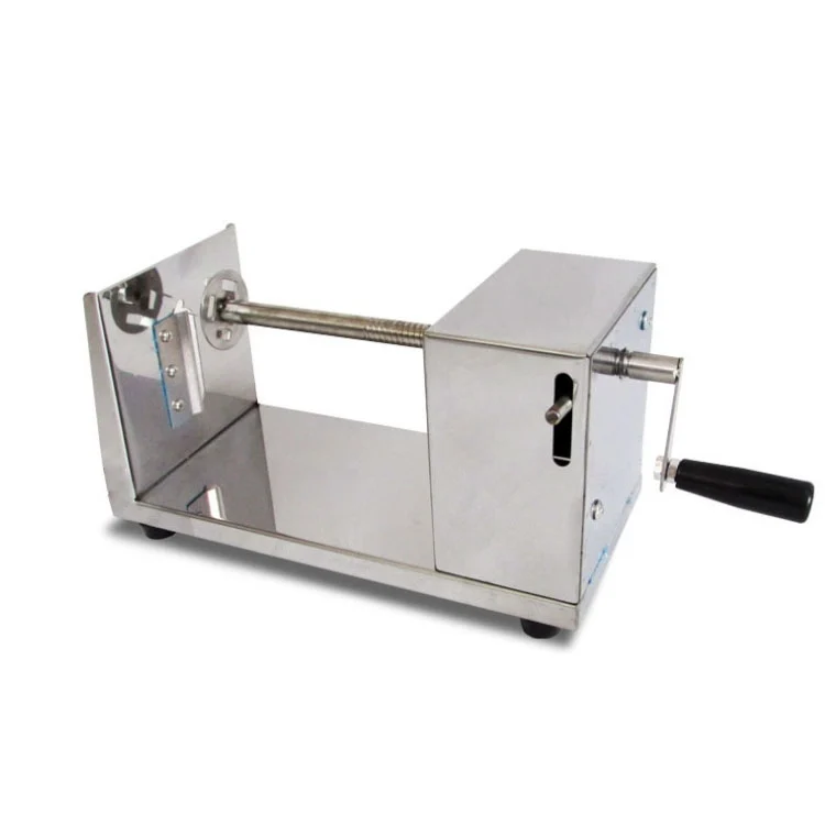 HC0902_2.webp Stainless Steel Manual Spiral Tornado Tower Hand Shake Potato Rotary Chips Twister Slicer Cutter - Image 3