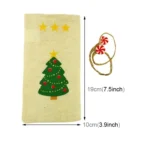 Christmas Scene Decoration Tableware Cover Christmas Creative Sackcloth Dishes Bags Gifts Bags, Random Style Delivery - Image 5