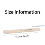 100 PCS 15cm Wooden Spatulas Wipe Wax Tools Ice-cream Bar Sticks - Image 3