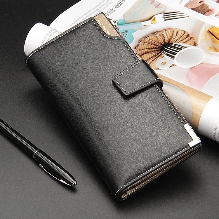 HC0983B_2.webp Baellerry Men Long Wallet New Style Young Fashion Hand Bag Wallet - Image 4