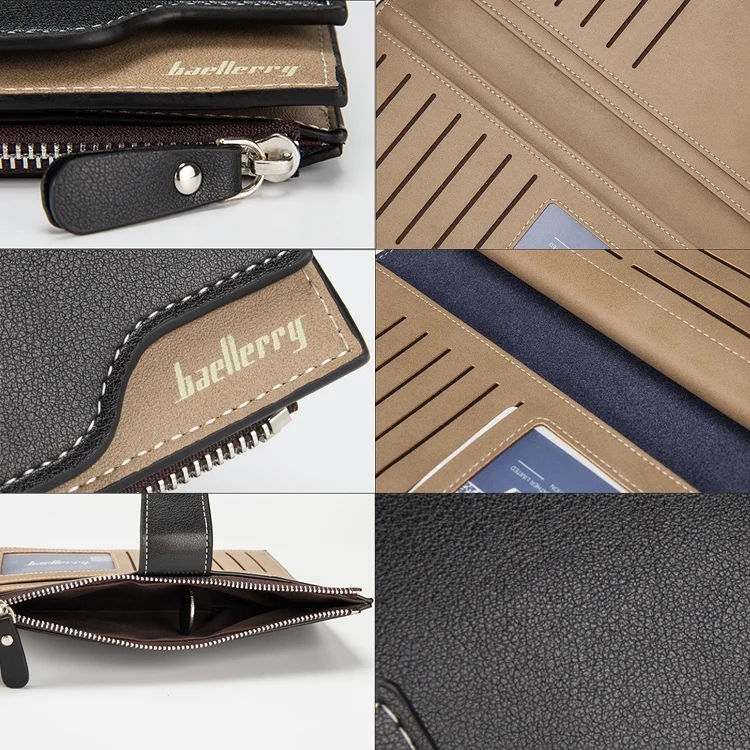 HC0983B_4.webp Baellerry Men Long Wallet New Style Young Fashion Hand Bag Wallet - Image 6