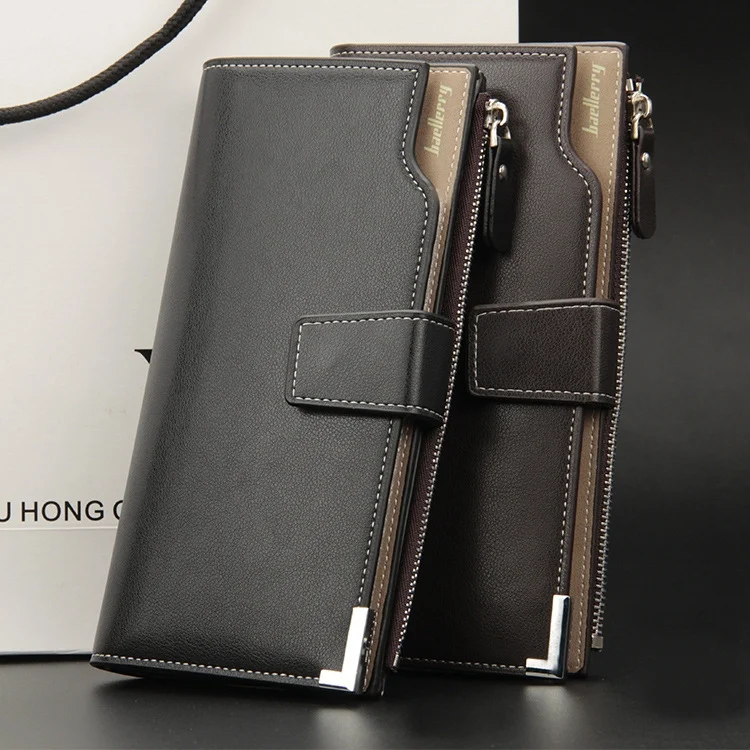 HC0983_B1.webp Baellerry Men Long Wallet New Style Young Fashion Hand Bag Wallet - Image 2