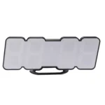 Modern 3D LED Sound Control Colorful Digital Alarm Clock Adjust Brightness Electronic Wall Glowing Hanging Clock with Remote Control - Image 2