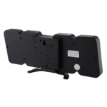 Modern 3D LED Sound Control Colorful Digital Alarm Clock Adjust Brightness Electronic Wall Glowing Hanging Clock with Remote Control - Image 3