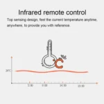 Modern 3D LED Sound Control Colorful Digital Alarm Clock Adjust Brightness Electronic Wall Glowing Hanging Clock with Remote Control - Image 8