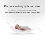 Modern 3D LED Sound Control Colorful Digital Alarm Clock Adjust Brightness Electronic Wall Glowing Hanging Clock with Remote Control - Image 9