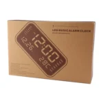 Multi-functional Large Screen LED Digital Music Alarm Clock with Time / Week / Temperature / Calendar Display & Remote Control, DC 5V - Image 4