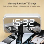 Multi-functional Large Screen LED Digital Music Alarm Clock with Time / Week / Temperature / Calendar Display & Remote Control, DC 5V - Image 6