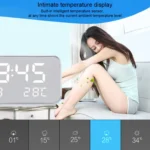 Multi-functional Large Screen LED Digital Music Alarm Clock with Time / Week / Temperature / Calendar Display & Remote Control, DC 5V - Image 9