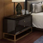 4203 Placer Gold Single Hole Solid Zinc Alloy Round Handle for Cabinet Wardrobe Drawer Door - Image 3