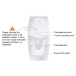 Automatic Toothpaste Dispenser Set with 5 Toothbrush Holder - Image 4