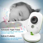 VB602 2.4 inch LCD 2.4GHz Wireless Surveillance Camera Baby Monitor, Support Two Way Talk Back, Night Vision - Image 4