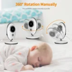 VB605 2.4 inch LCD 2.4GHz Wireless Surveillance Camera Baby Monitor, Support Two Way Talk Back, Night Vision - Image 10