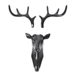 Creative Three-dimensional Multifunctional Deer Head Animal Decorative Hook Coat Hook Retro Clothes Hanging Creative Home Crafts, Random Style Delivery - Image 3