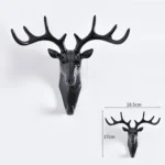 Creative Three-dimensional Multifunctional Deer Head Animal Decorative Hook Coat Hook Retro Clothes Hanging Creative Home Crafts, Random Style Delivery - Image 6