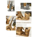 Creative Retro Resin Holland Windmill Pen Container School Stationery Life Office Supplies, Random Color Delivery - Image 3