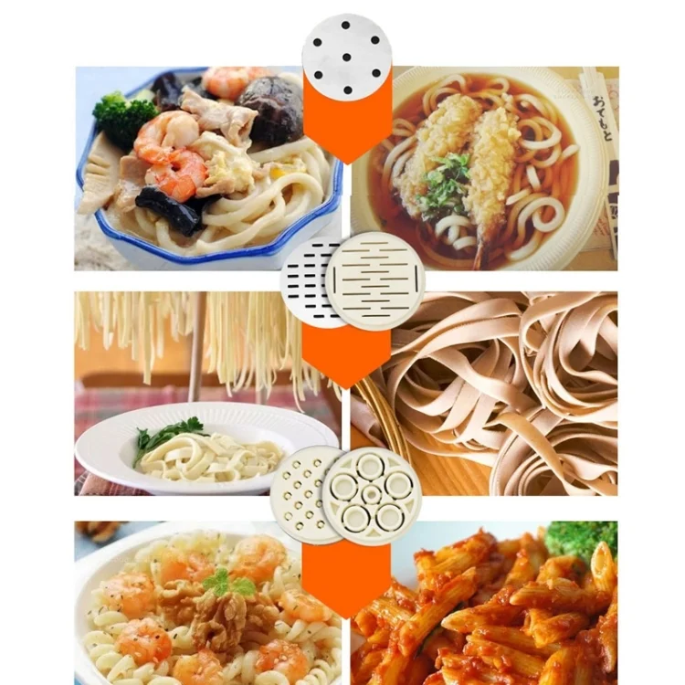 HC1176E_10.webp 3 Molds Household Manually Small Stainless Steel Pressing Style Handhold Noodle Machine - Image 12