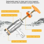 3 Molds Household Manually Small Stainless Steel Pressing Style Handhold Noodle Machine - Image 6