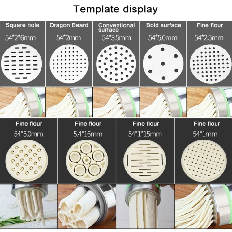 HC1176E_7.webp 3 Molds Household Manually Small Stainless Steel Pressing Style Handhold Noodle Machine - Image 9