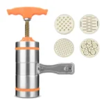 4 Molds Household Manually Small Stainless Steel Pressing Style Handhold Noodle Machine - Image 4