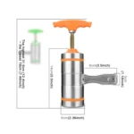 4 Molds Household Manually Small Stainless Steel Pressing Style Handhold Noodle Machine - Image 5