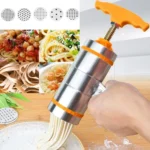 5 Molds Household Manually Small Stainless Steel Pressing Style Handhold Noodle Machine