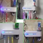 Automatic Toothpaste Dispenser Dental UV Ultraviolet Toothbrush Sterilizer Storage Holder - Image 12