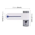 Automatic Toothpaste Dispenser Dental UV Ultraviolet Toothbrush Sterilizer Storage Holder - Image 5