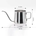 Long Narrow Spout 304 Stainless Steel Hand Drip Coffee Pot with Hanging Ear - Image 6