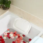 Bathroom Supplies Bathtub Pillow Bath Bathtub Headrest Suction Cup Waterproof Bath Pillows,Random Color Delivery,Size: 31*21cm - Image 2