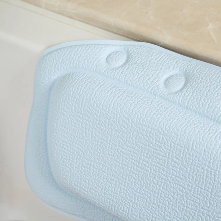 HC1215_2.webp Bathroom Supplies Bathtub Pillow Bath Bathtub Headrest Suction Cup Waterproof Bath Pillows,Random Color Delivery,Size: 31*21cm - Image 3