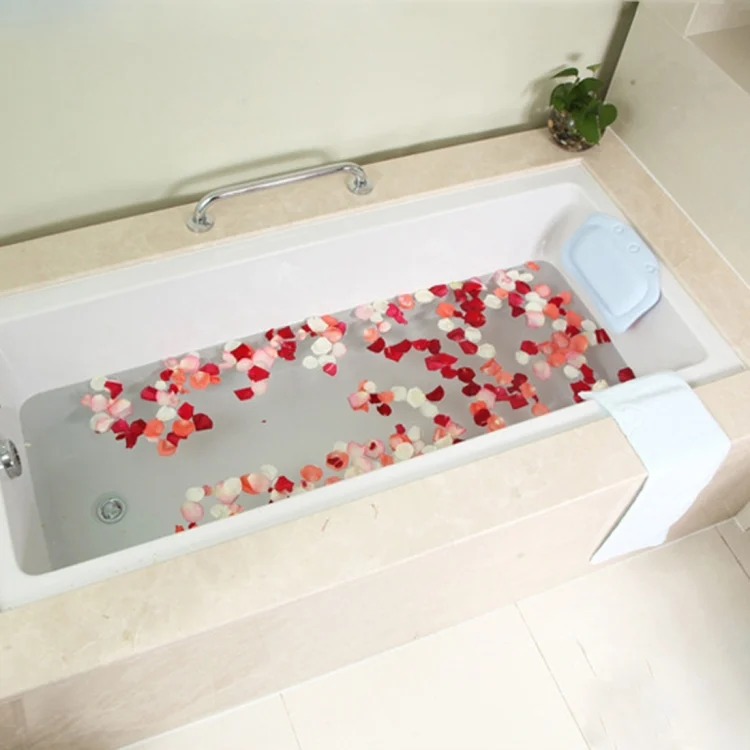 HC1215_4.webp Bathroom Supplies Bathtub Pillow Bath Bathtub Headrest Suction Cup Waterproof Bath Pillows,Random Color Delivery,Size: 31*21cm - Image 5