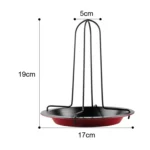Outdoor camping Carbon Steel Upright Chicken Roaster Rack - Image 7