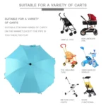 Adjustable Laciness Umbrella For Golf Carts, Baby Strollers/Prams And Wheelchairs To Provide Protection From Rain And The Sun - Image 4