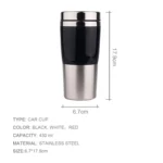 430ml Double Insulated Stainless Steel Mug In-Car Using Business Water Bottle - Image 5