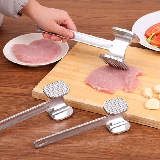 HC1322_7.webp 2 PCS Aluminum Alloy Loose Tenderizers Meat Hammer Steak Pork Kitchen Tools, Middle Size: 5.0 x 22.5cm - Image 8