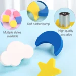 Little Yellow Star Pattern Shockproof Modern Cartoon Children Drawer Cabinet Handle - Image 4