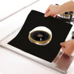 Gas Furnace Surface Ultra-thin Fibre Material Stovetop Protective Cleaning Pad, Size: 27*27cm, 0.2mm  (Black)