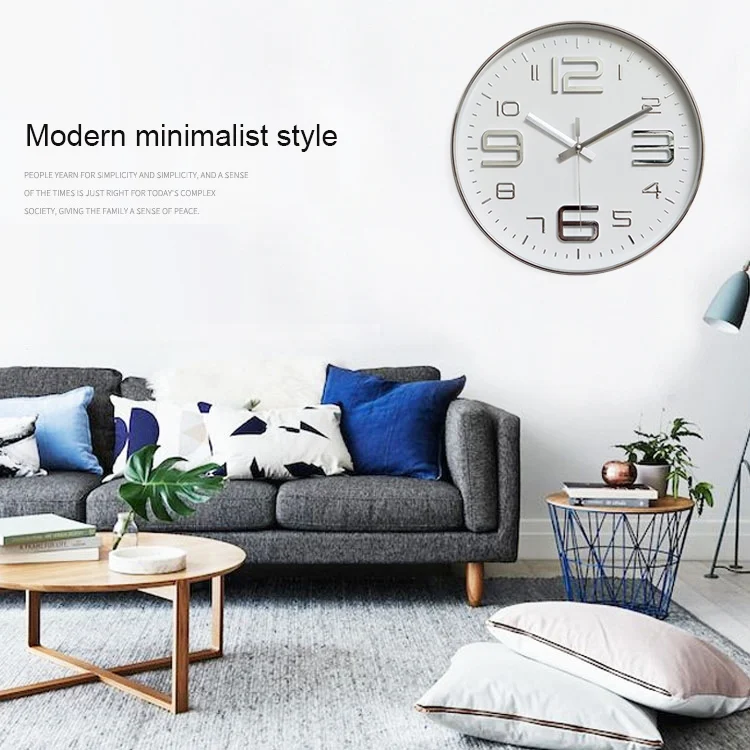 HC1442S_4.webp 12 inch Creative Decorative Round Shape Living Room Simple Modern Quartz Wall Clock - Image 5