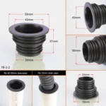 3 PCS Sewer Lengthen Odor-resistant Silicone Joint Kitchen Plumbing Sewer Drain Sealing Plug, Random Color Delivery - Image 12